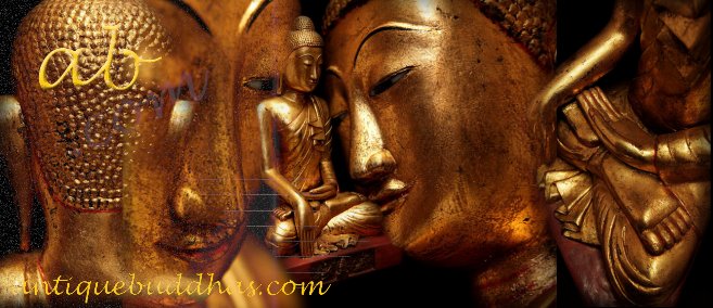 Fantastic 19C Wood Sitting Mandalay Buddha #BB131