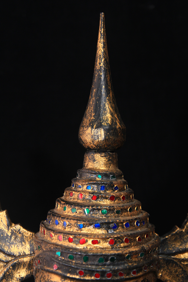 Extremely Rare 19C Crown Shan Burmese Buddha #BB166