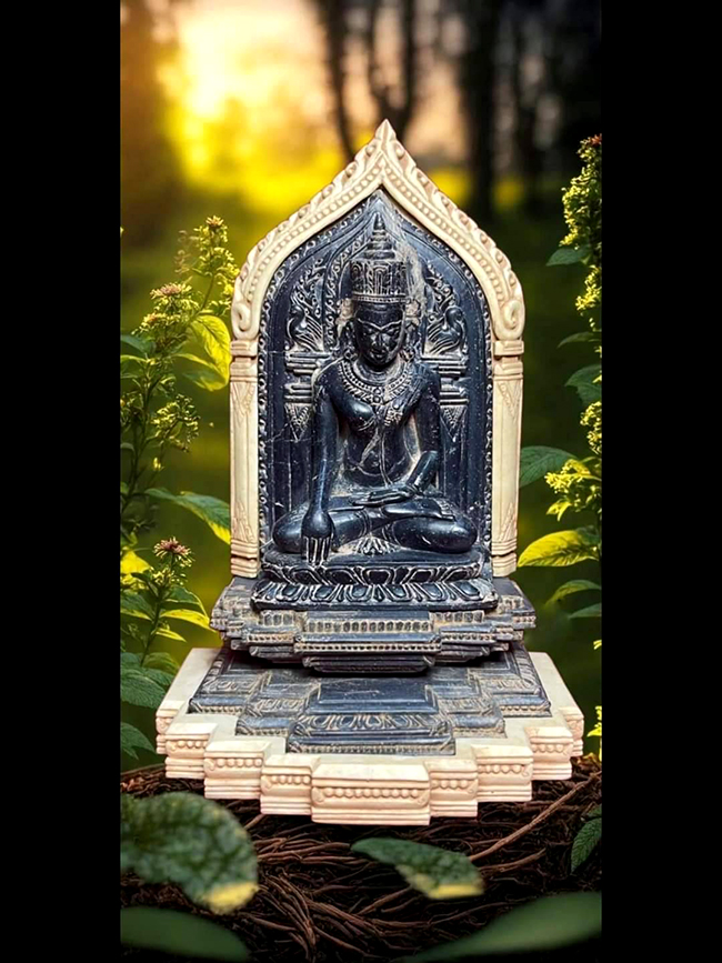 Extremely Rare 18C Bronze Burma Shan Buddha #BB173