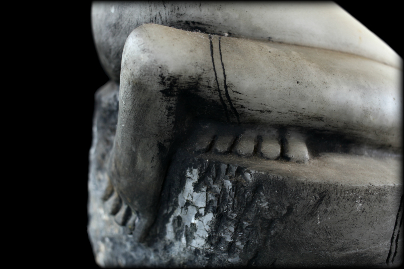 Beautiful Pair Of 19C Thai Buddhist Monks #BB126