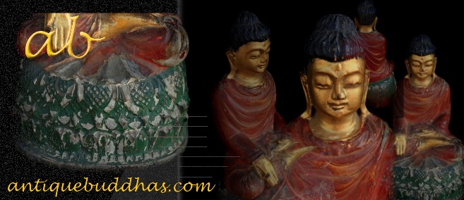 Very Rare 18C Wood Burmese Buddha #CA1035