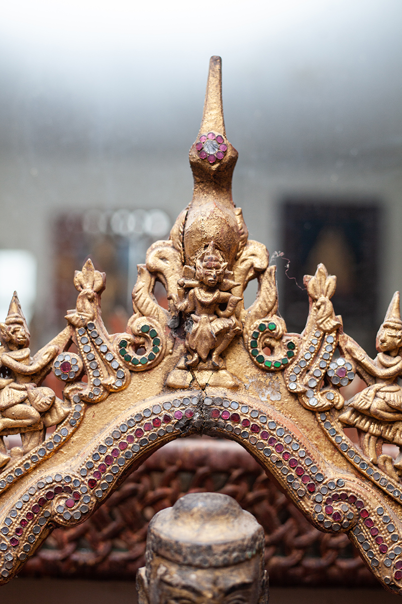 Extremely Rare 18C Alabaster Mandalay Burma Buddha #DG002