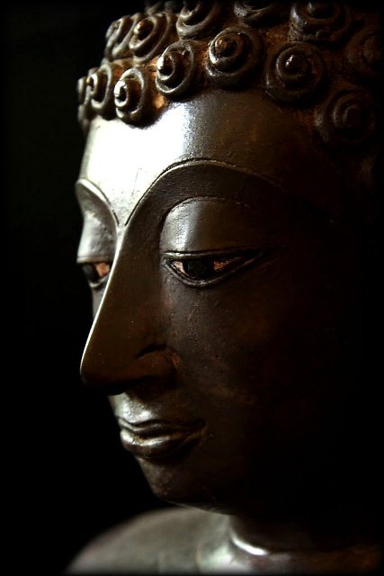 Extremely Rare 18C Bronze Chiangsang Buddha # B02-23