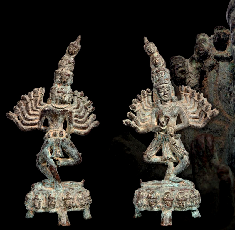Extremely Rare 18C Bronze Burmese Shan Buddha # BB155