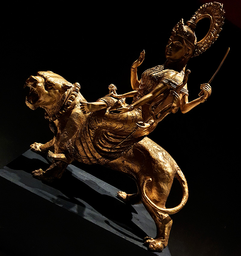 Early 19C Thai Rattanakosin Art (Shiva on Nandin) #BB129A