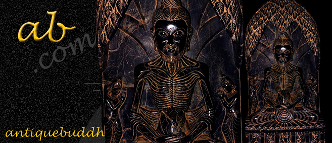 Antique Burmese Buddha votive tablet 