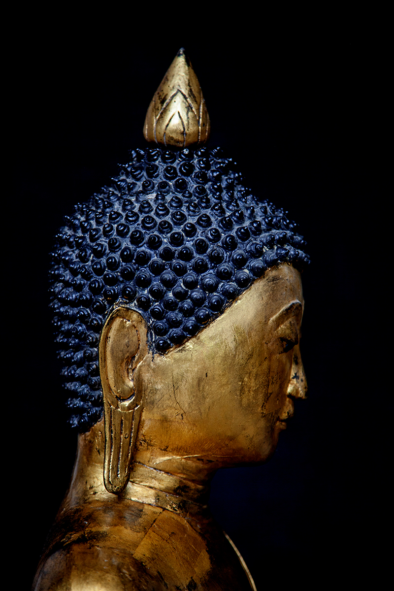 Early 17C Bronze Thai Changsang Buddha # CA1030