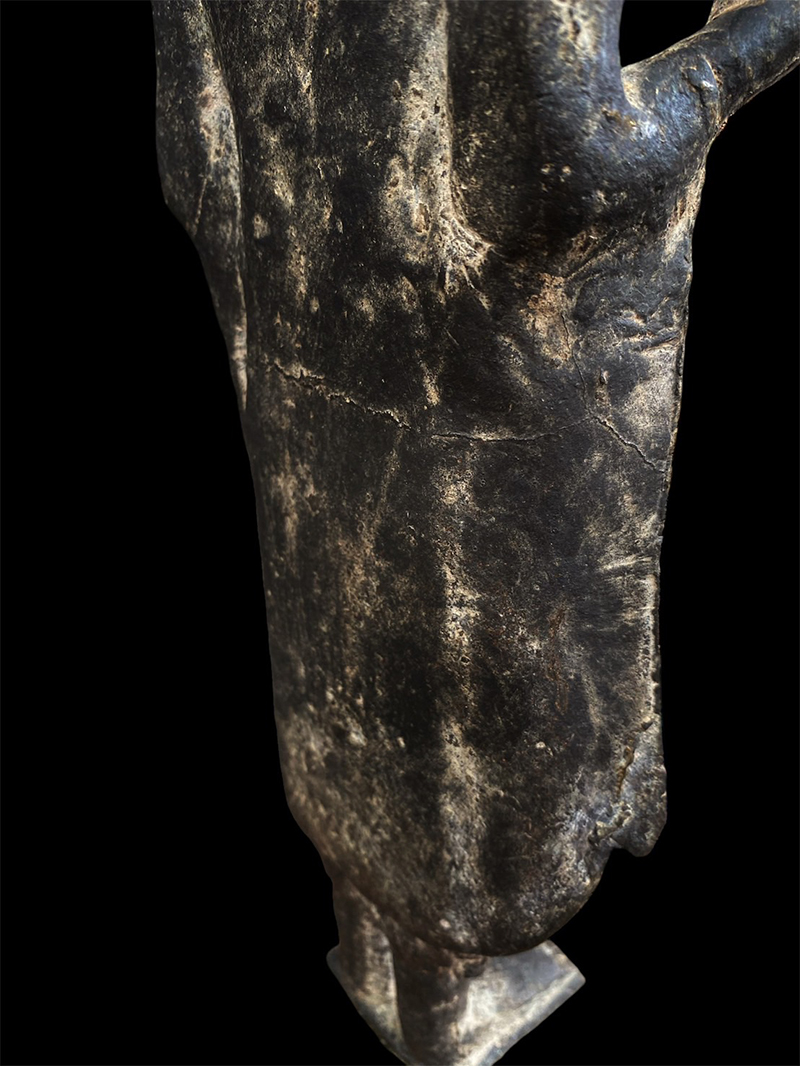 18C Sitting Bronze Laos Buddha #BB149