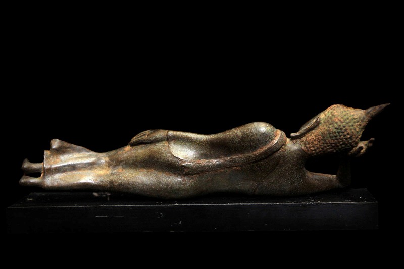 Extremely Rare 19C Bronze Thai Chiangsang Buddha # BB200