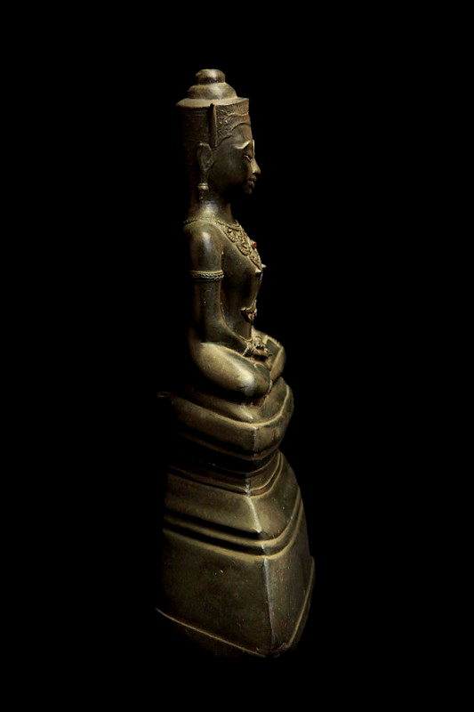 Extremely Rare Early 18C Bronze Ayuttaya Thai Buddha # BB122
