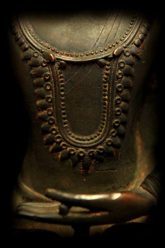 Extremely Rare Late 18C Bronze Burmese Shan Buddha # BB118