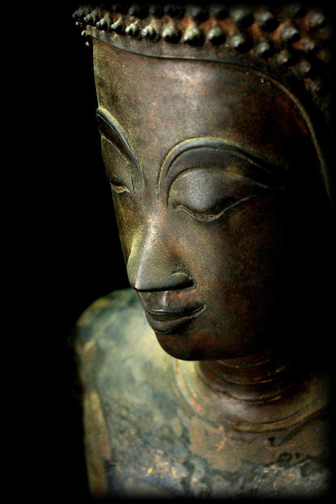 Early 18C Bronze Thai Ayuttaya Buddha # CA1029