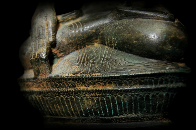 Extremely Rare 19C Bronze Burmese Shan Taiyai Buddha # BB203