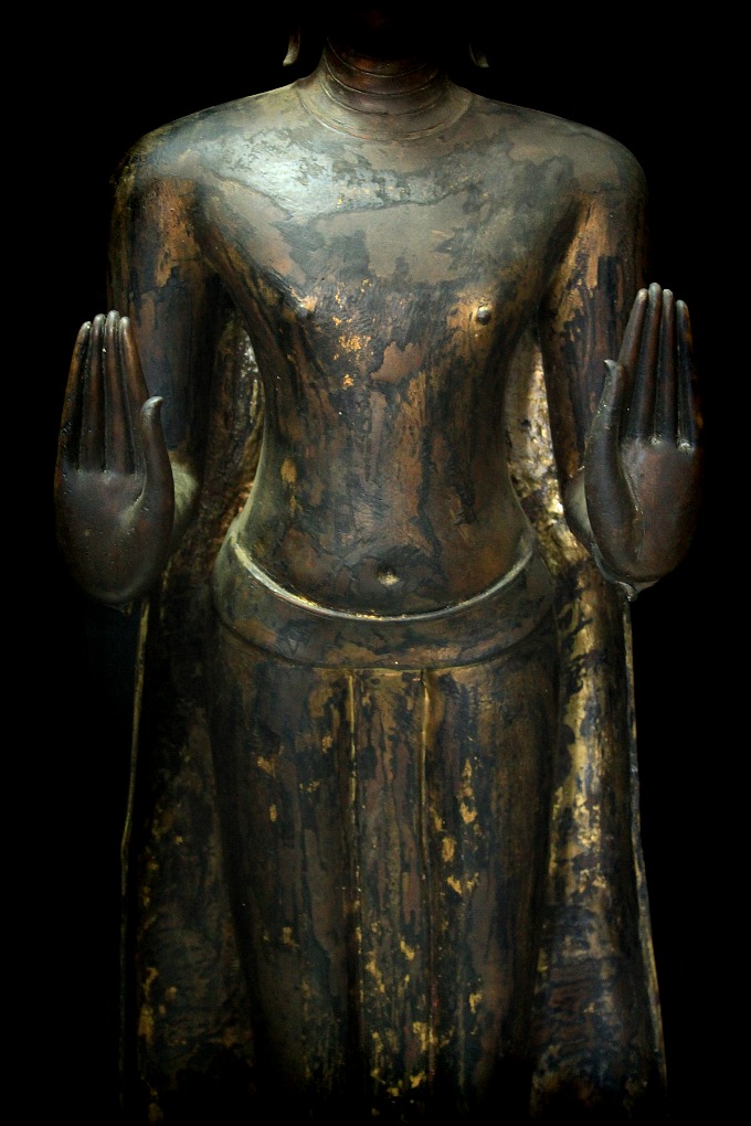 Early 18C Bronze Thai Ayuttaya Buddha # CA1029