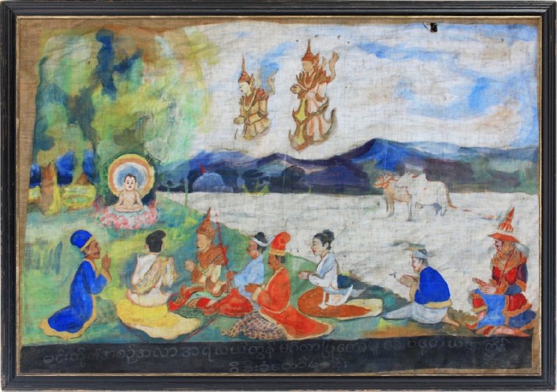 50 Year Old Painting From Ayutthaya Temple